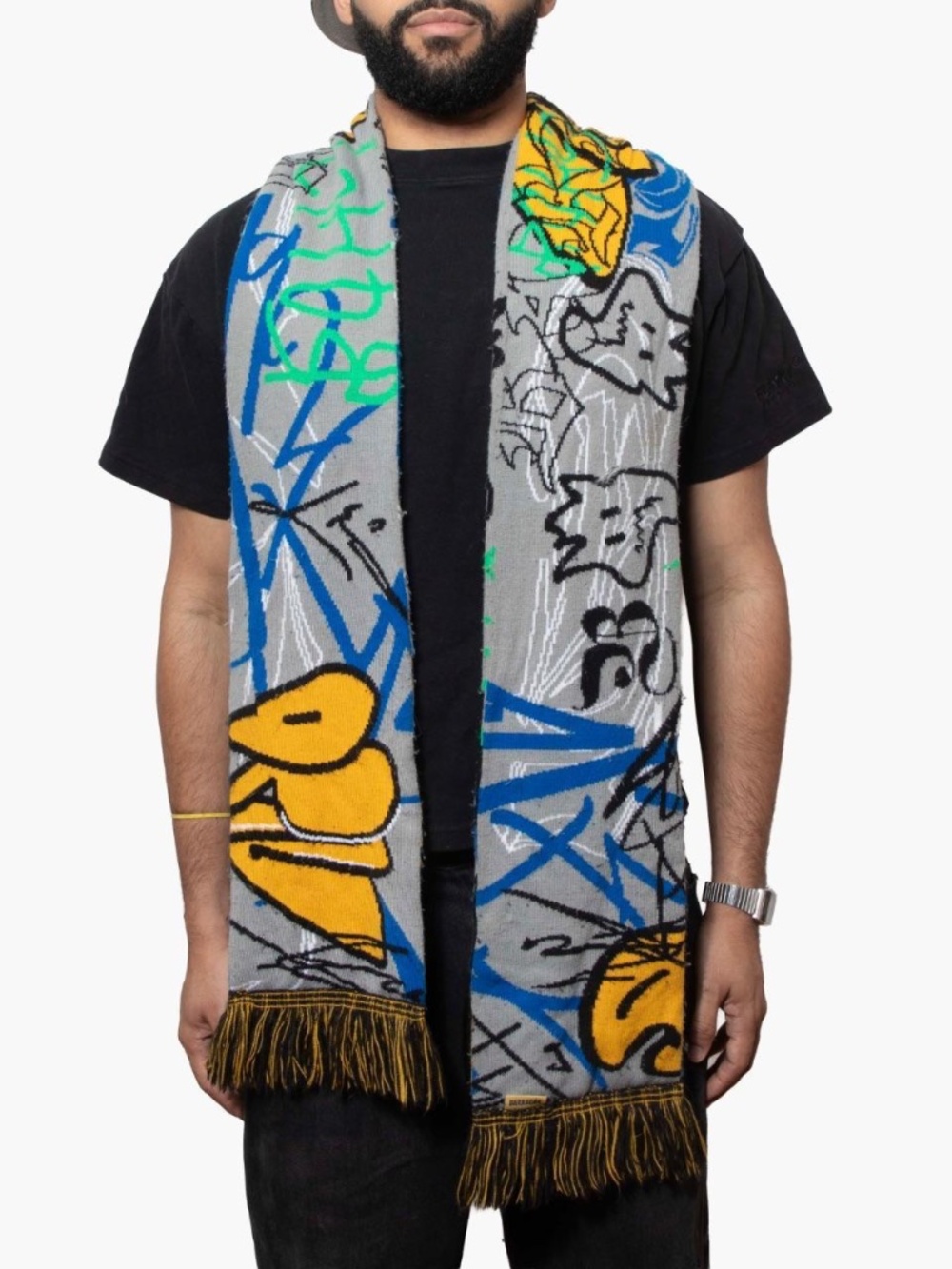 Barragan Graffiti Knit Scarf